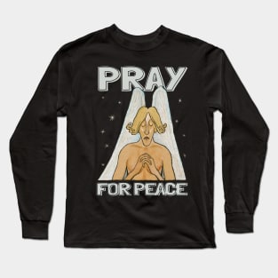 Vintage Angle Pray Long Sleeve T-Shirt